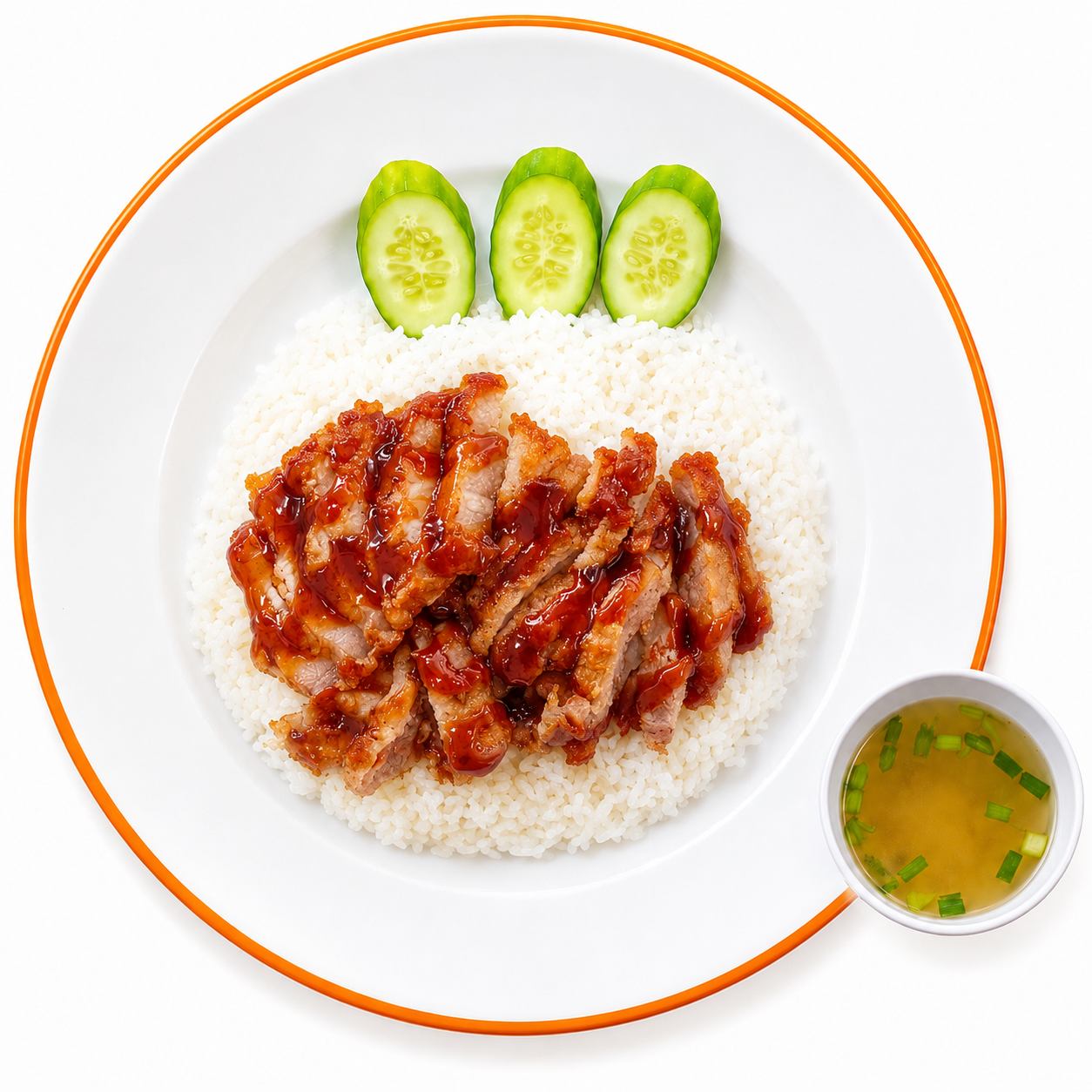 ข้าวหมูทอดซอสเกาหลี
