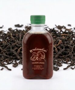 น้ำชาดำเย็นยายโสม(สูตรหวานน้อย350ml)